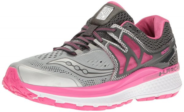 Original-Saucony-S10349-6-Hurricane-ISO-3-Running-Shoes-Womens-model-Gray-Pink-13