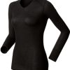 Odlo-Womens-Warm-Originals-V-Neck-Thermal-Underwear–Black-190881-1