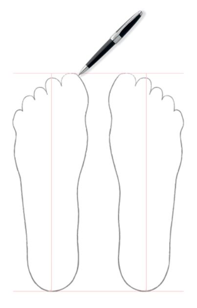 איך מודדים כף רגל - מידת נעל